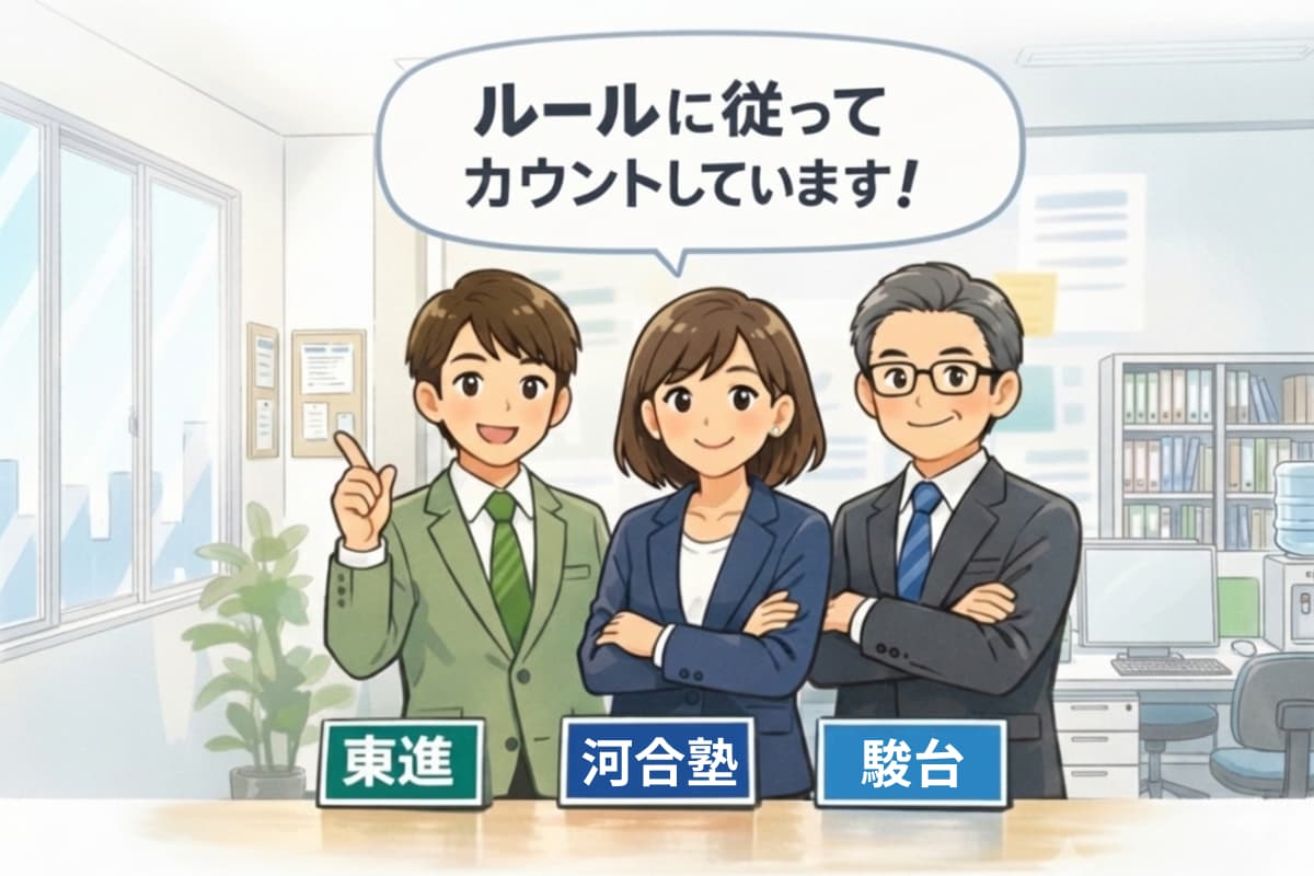 予備校各社の合格実績はどう数えられているのか?