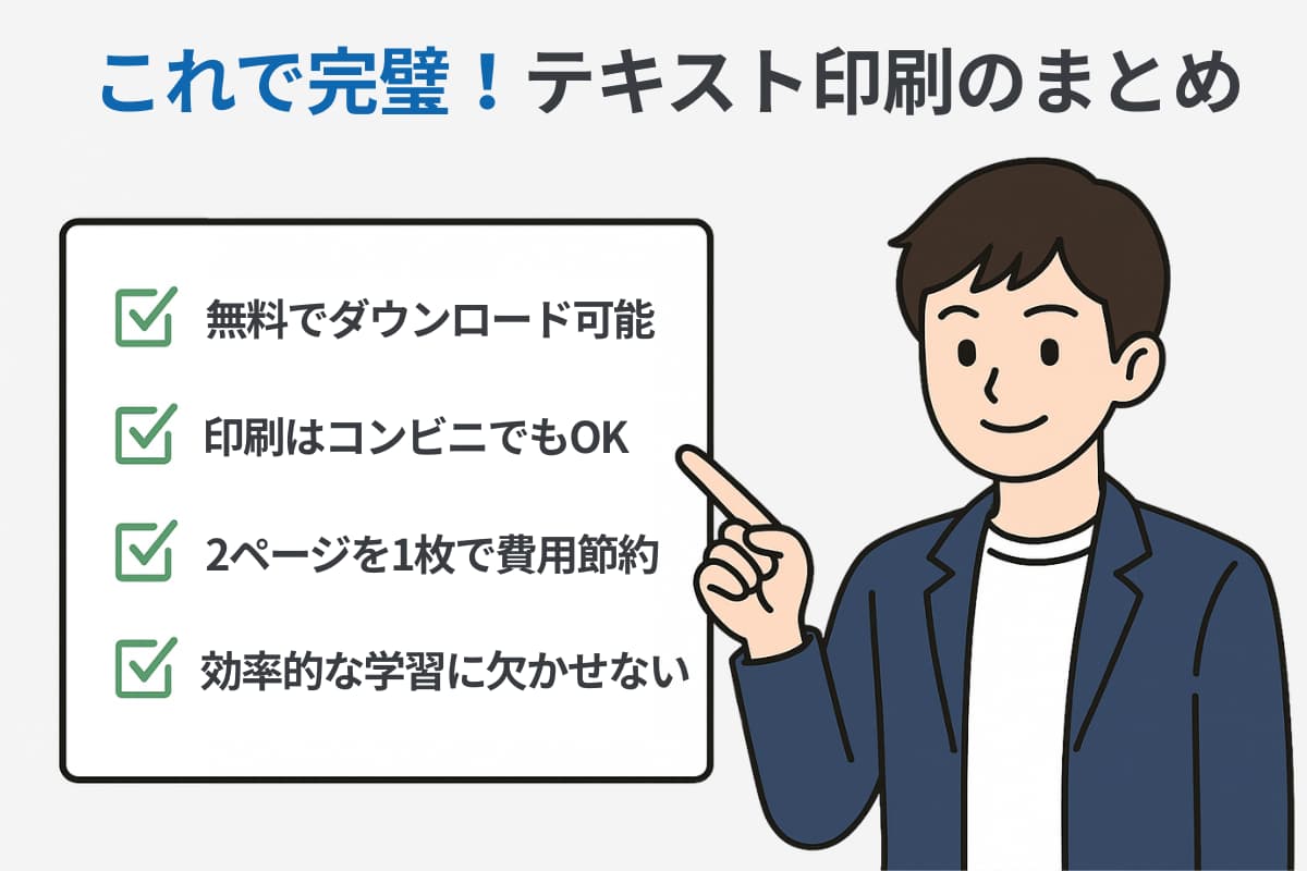 まとめ｜スタサプのテキストはダウンロード＆印刷で活用しよう