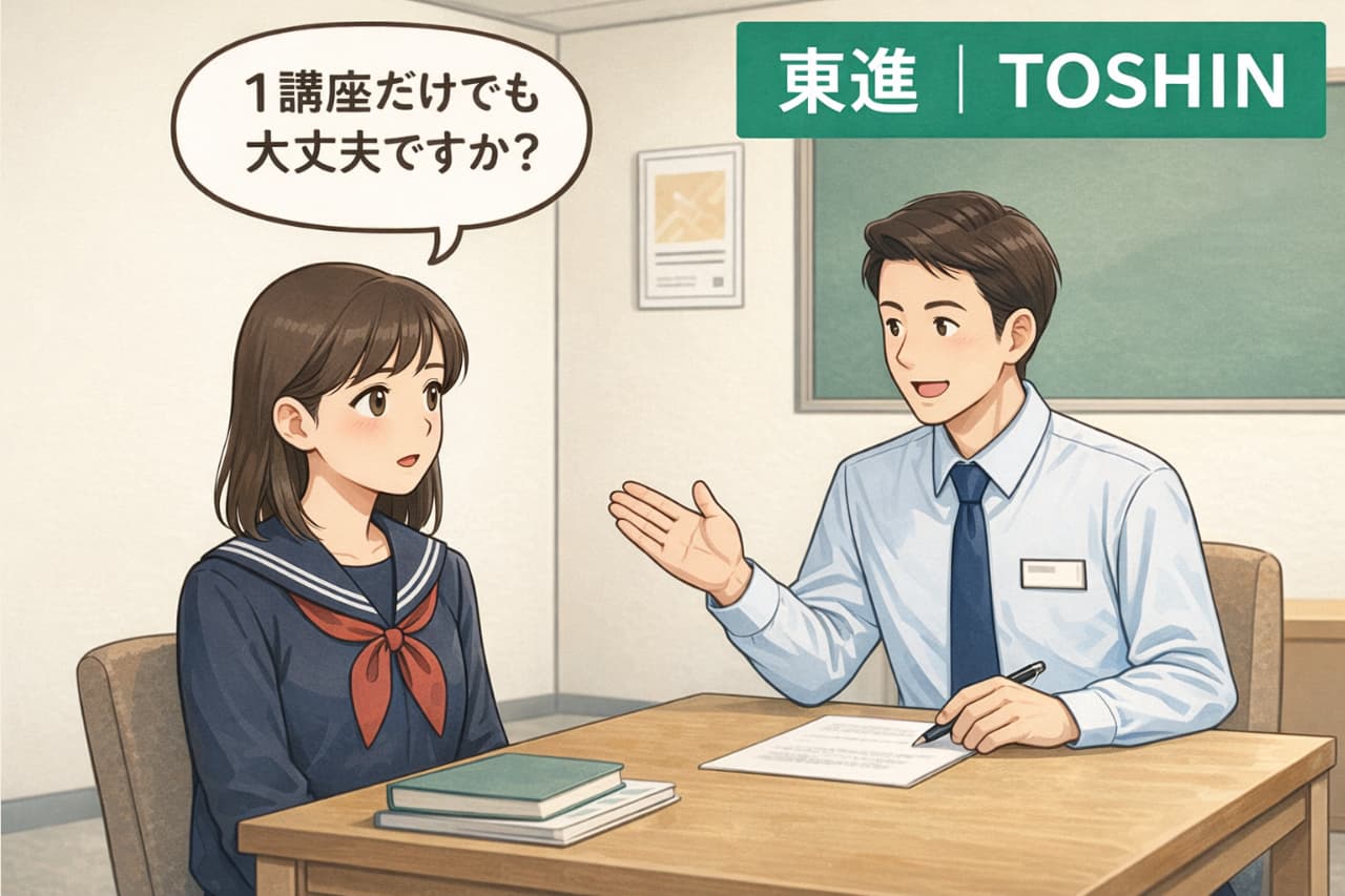結論｜東進は1講座だけでも受講OK！ただし校舎次第