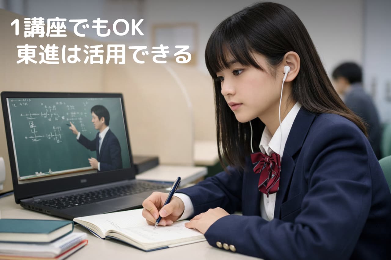 東進で1講座だけ受講するのが向いている人