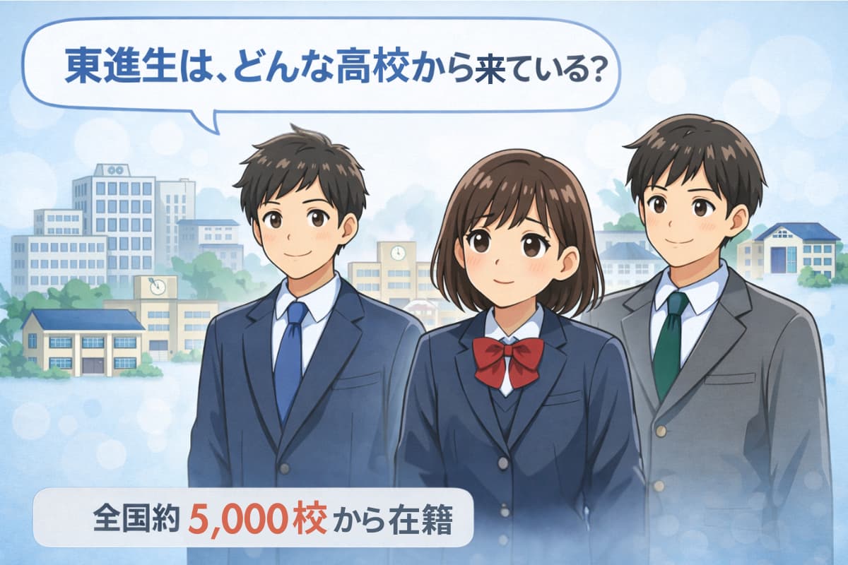 東進はエリート塾？在籍高校データから実態を検証