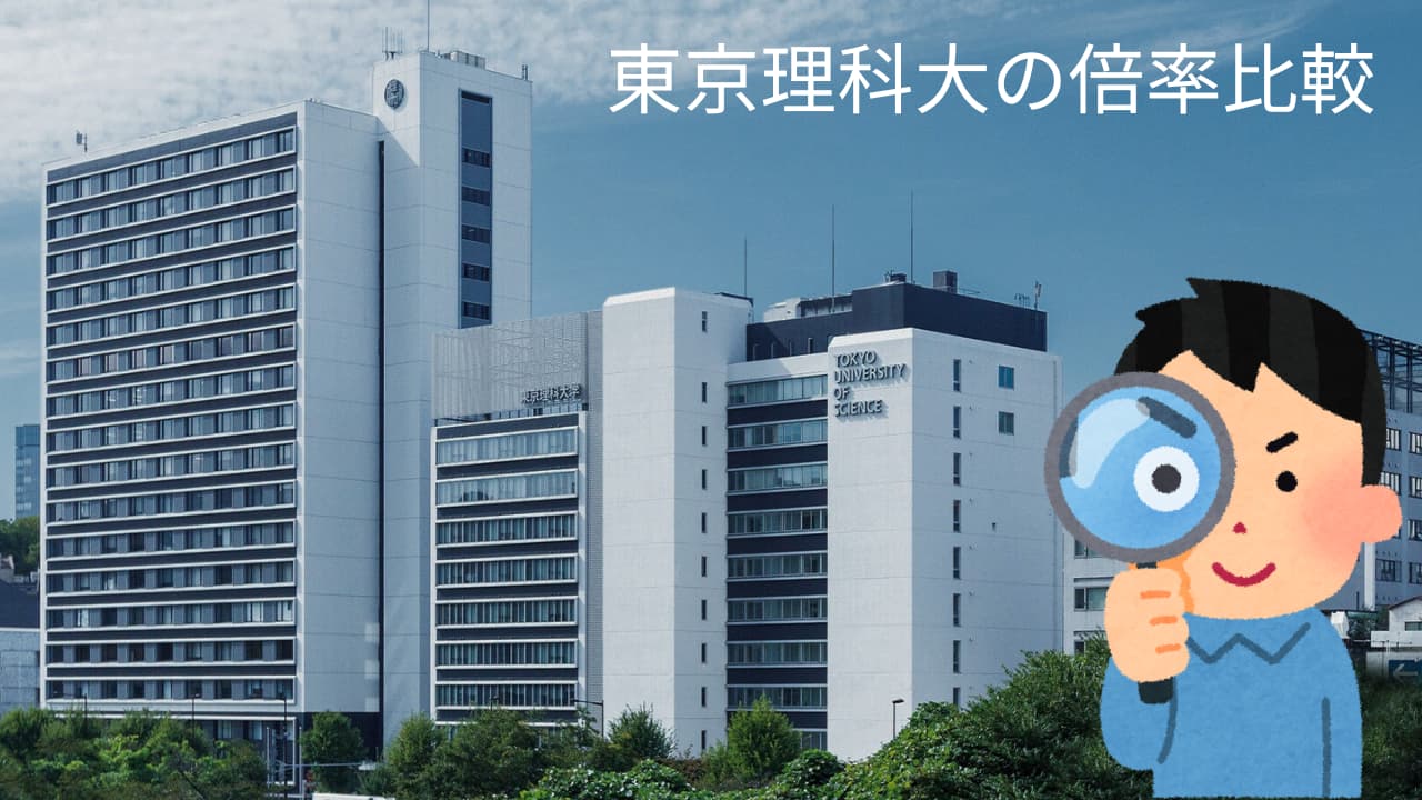 東京理科大学 共通テスト利用の倍率推移